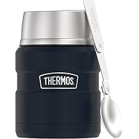 SUPREME Thermos　Stainless King Food Jar Thermos Stainless King 16 Ounce Food Jar with Folding Spoon, Matte